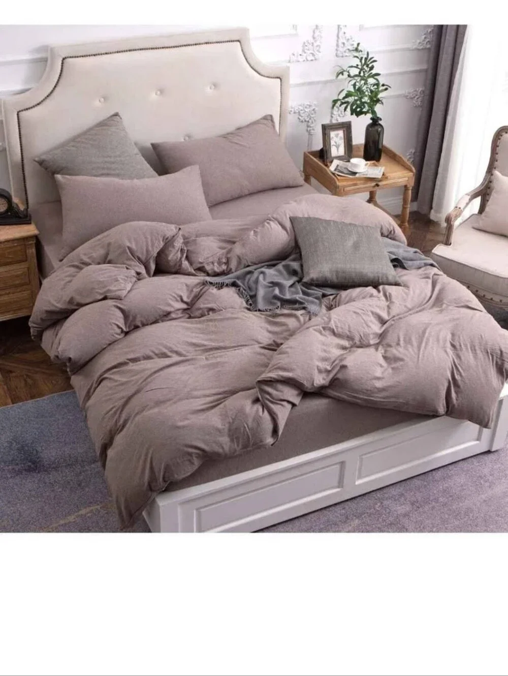 PURE ERA Jersey Knit Duvet Cover Set 100% T-Shirt Cotton Super Soft Comfy 3pc